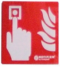 Notifier NOTIFIER-112 MCP-PLEX Panel indicador de la ubicación del pulsador de alarma manual de plexiglas.