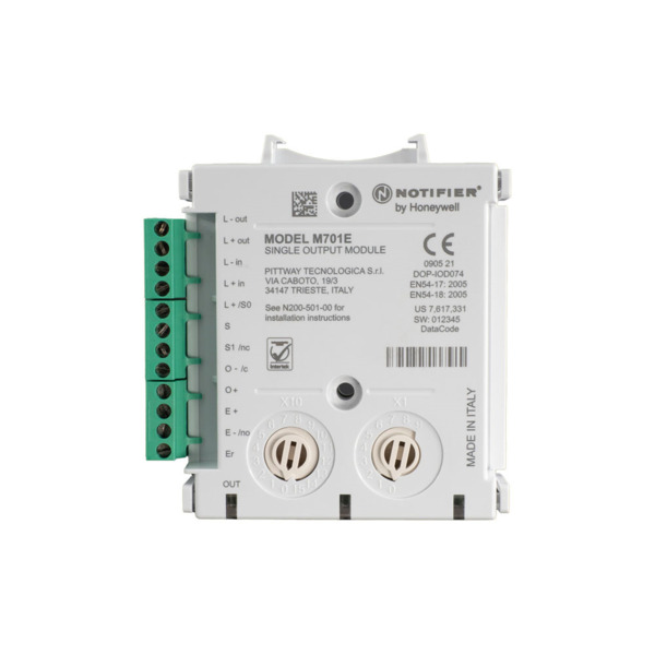 Notifier NOTIFIER-115 M710E Módulo de 1 entrada. Mecánica común para carcasa de módulos. Proporciona supervisión de un circuito