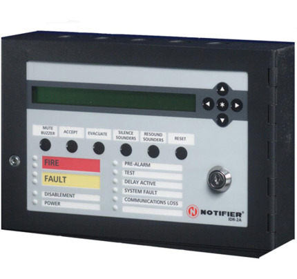 Comprar Notifier NOTIFIER-12 002-450-001 Panel repetidor remoto con pantalla alfanumérica de cristal líquido LCD de 2 líneas de 40 caracteres alfanuméricos.