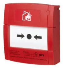 Notifier NOTIFIER-210 M1A-R470SF-STCK-01 Pulsador de alarma rearmable de color rojo para sistemas convencionales.