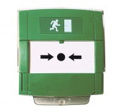 Comprar Notifier NOTIFIER-212 M3A-G000SG-K013-53 Pulsador de evacuación por rotura de cristal con contacto NA o NC, de color verde para salidas de emergencia.