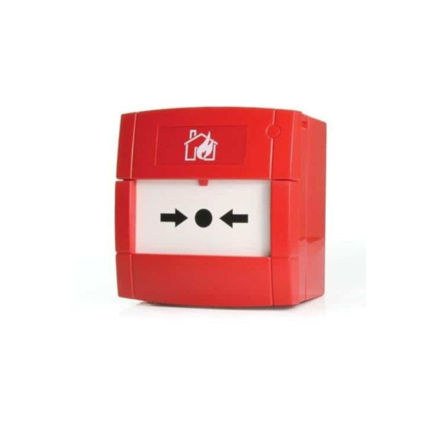 Notifier NOTIFIER-710 M3A-R000SG-STCK-01 Pulsador de alarma por rotura de cristal de color rojo para sistemas convencionales.