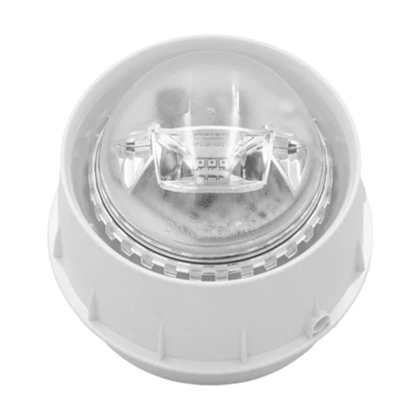 NOTIFIER NRX-WSF-WR Sirena con flash rojo vía radio en red Mesh de Agile. Incluye 4 pilas CR123A. Color blanco