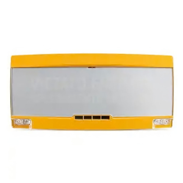 NOTIFIER PAN1-PLUS-ADV-Y-SP Panel indicador analogico extinción EN 54.3/23 Interior, color amarillo con letrero gris y texto en