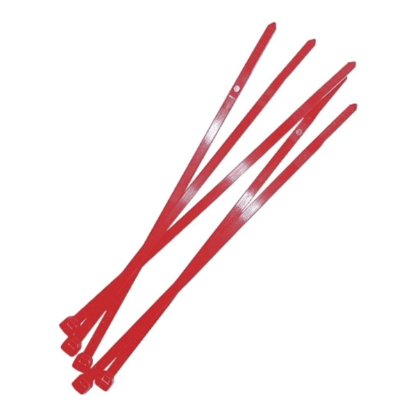 NOTIFIER PIP-013 DHA Brida para cables 203mmX4,6mm. Color rojo. Pack 100 u