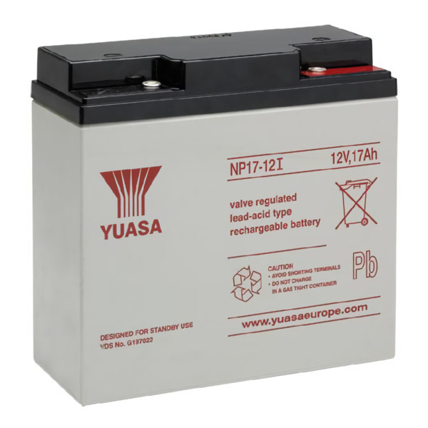 NOTIFIER PS-1217 Batería de 12V. Capacidad 17Ah. Conexión mediante tornillo M6