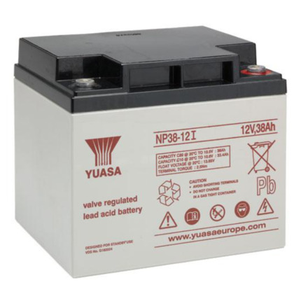 Comprar NOTIFIER PS-1238 Batería de 12V. Capacidad 38Ah. Conexión mediante tornillo M6