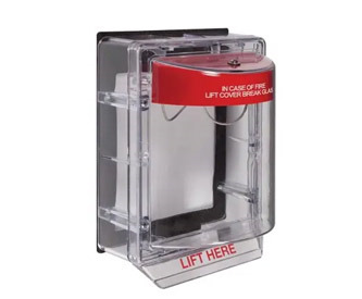 NOTIFIER STI3150 Caja de protección para pulsadores para intemperie y agentes agresivos