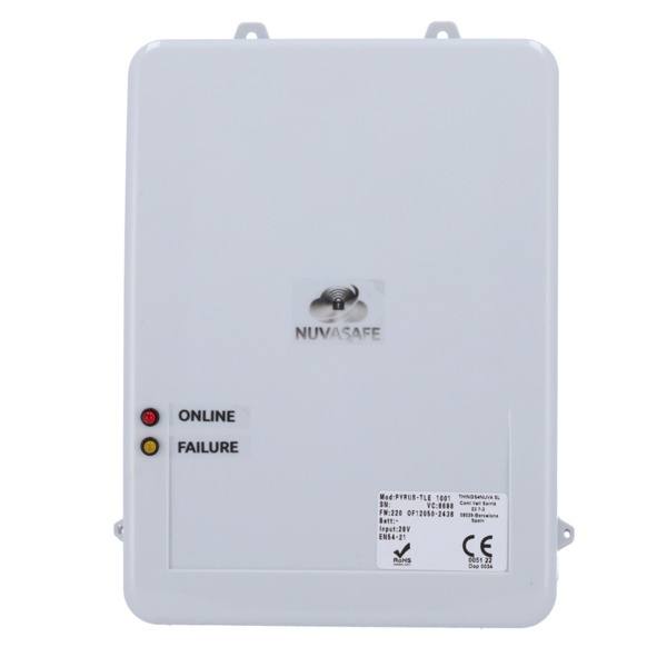 NUVATHINGS PYRUS-TLE Transmisor de alarma certificado EN54-21 - ETHERNET, GPRS/NBIOT/LTE-CAT-M1 + LORA - Comunicación con CRA/CR (3)
