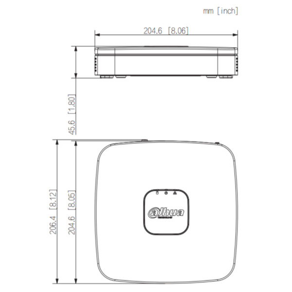 NVR 4ch 80Mbps H265 HDMI 4PoE 1HDD AI (3)
