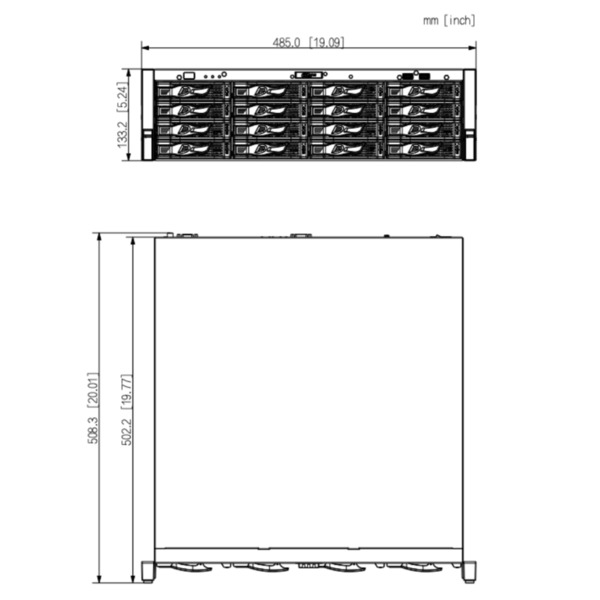 NVR 64ch 1024Mbps 4K H265 4xHDMI 16HDD RAID 0/1/5/6/10 E/S AI (2)