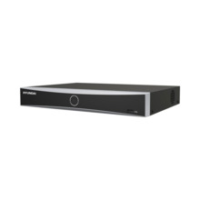 NVR IP de 4 canales HYUNDAI. Formatos H.265+/H265. Grabación de hasta 12MP. 40/80Mbps de entrada/salida. Salidas VGA 1080P y HDM