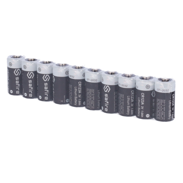 OEM 50XBATT-CR123A Safire - Pack de pilas CR123A - 50 unidades - Voltaje 3.0 V - Litio - Capacidad nominal 1600 mAh - Compatible (1)