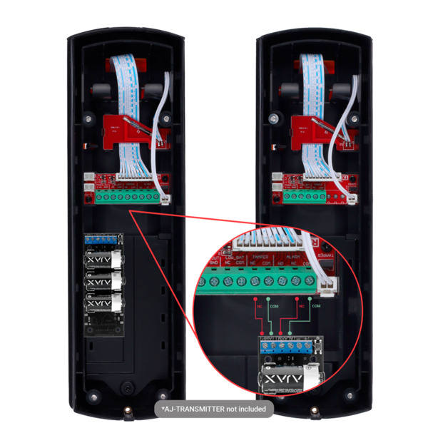 OEM ABH-100W Detector de barrera por infrarrojos  - Compatible con Transmitter o DoorProtect Ajax - Inalámbrico | 4 haces | Func (7)