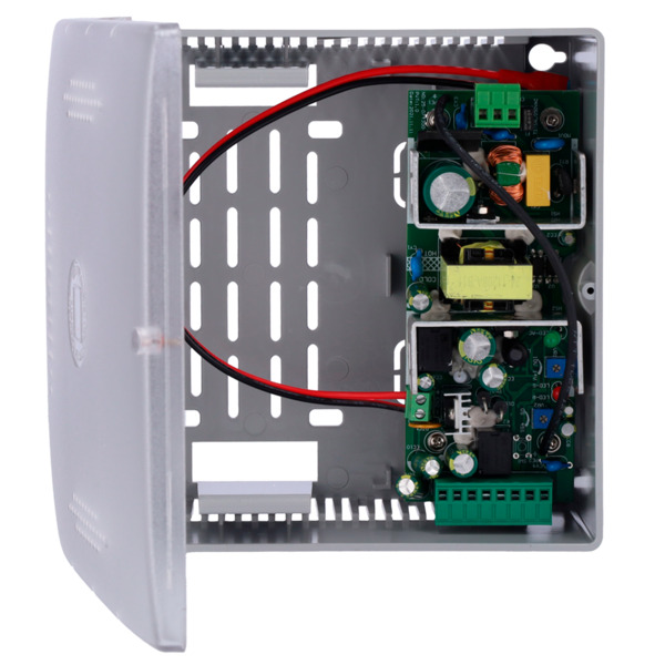 OEM AC-12DC5A-BAT7AH-P Alimentador para control de acceso - Configurable NO/NC - Salida DC 12.5-13.8V / 5A - Caja de plástico - (1)