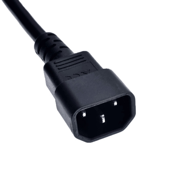 OEM AC-C14-C13 Cable de alimentacion - Para CPU - Conector C13 a  C14 - 250VAC / 10A - 200cm de largo (3)