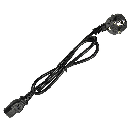 OEM AC-EU-C14F Cable a enchufe - Conector QT3 - Compatible con enchufes Tipo F - 250VAC / 16A MAX - 140cm de largo (1)