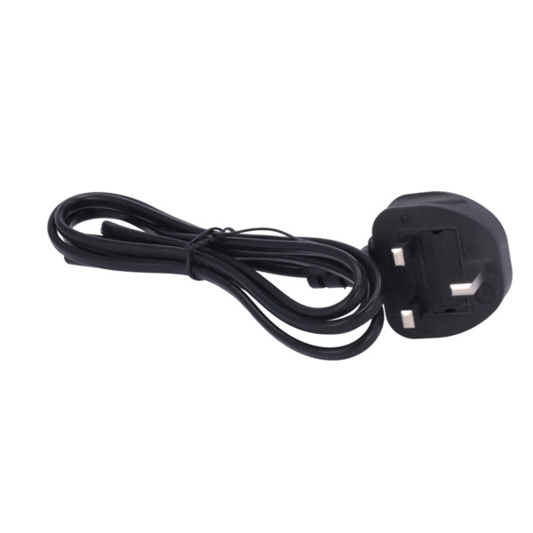 OEM AC-UK-C7 Cable a enchufe - Conector QT2 - Compatible con enchufes UK 3 PINES - Fusible de protección - 250VAC / 13A MAX - 14 (1)