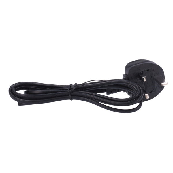 OEM AC-UK-C7 Cable a enchufe - Conector QT2 - Compatible con enchufes UK 3 PINES - Fusible de protección - 250VAC / 13A MAX - 14 (3)