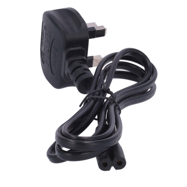 OEM AC-UK-C7 Cable a enchufe - Conector QT2 - Compatible con enchufes UK 3 PINES - Fusible de protección - 250VAC / 13A MAX - 14 (5)