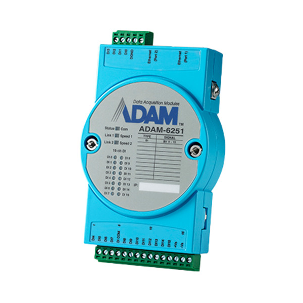 OEM ADAM-6251-B Módulo de adquisición y control de datos - 16 entradas digitales - Protocolos: Modbus/TCP, TCP/IP, UDP, HTTP,...