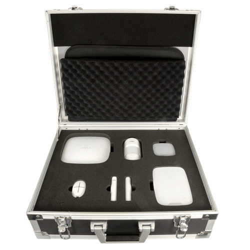 OEM AJ-DEMOCASE-W Maletín Demo - Kit de alarma profesional - Certificado Grado 2 - Comunicación Ethernet y GPRS - Inalámbrico 8