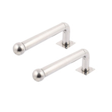 OEM ALF-30L Soporte para barrera modelo L - 2 unidades - Acero inoxidable - Compatible con detectores de 2 haces - Compatible co