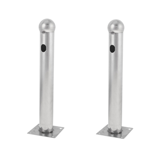 OEM ALF-30T Soporte para barrera modelo T - 2 unidades - Acero inoxidable - Compatible con detectores de 2 haces - Compatible co