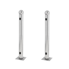 OEM ALF-50T Soporte para barrera modelo T - 2 unidades - Acero inoxidable - Compatible con detectores de 3/4 haces - Compatible
