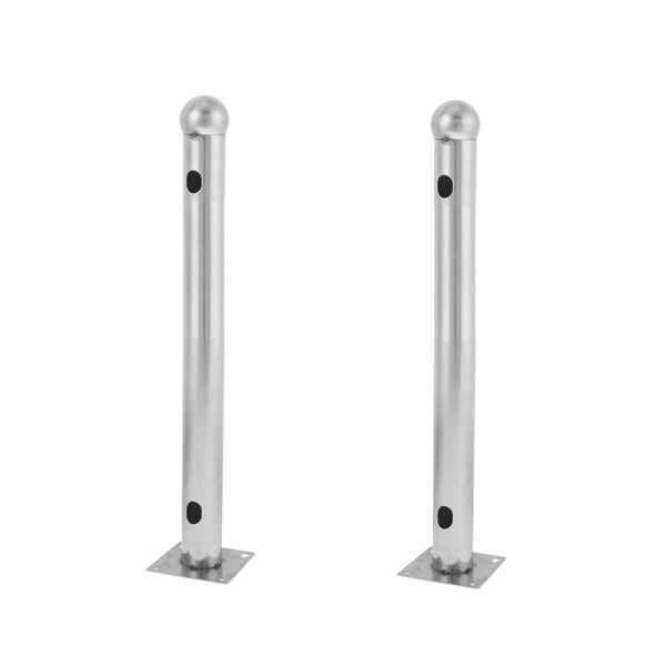 OEM ALF-50T Soporte para barrera modelo T - 2 unidades - Acero inoxidable - Compatible con detectores de 3/4 haces - Compatible