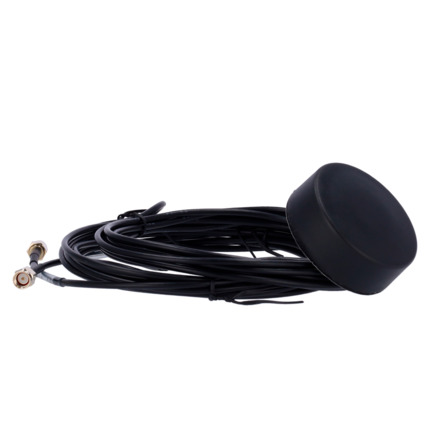 Comprar OEM ANT-4G-03D-G-O-ORV Antena 4G con GPS - Frecuencia 698-2700MHz - Conector SMA Macho - Montaje en techo de vehículo - Ganancia +-3dBi - Cable RG174 3 metros de longitud