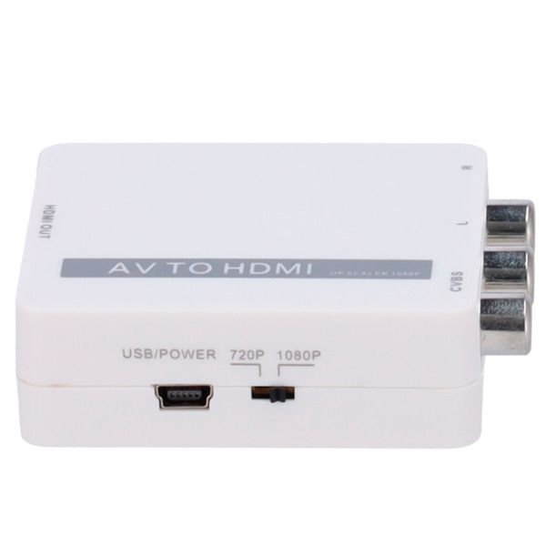 OEM AV-HDMI-CONVERTER Convertidor AV a HDMI - 1 entrada AV - 1 salida HDMI - Resolución de salida 1080p - Resolución de entrada (5)