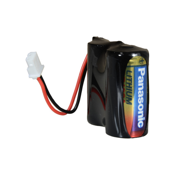 OEM BATT-2XCR123A-P Panasonic - Pack de pilas CR123A / CR17345 / 5018LC - En retráctil con conector Molex 5284 - Voltaje 6 V / L