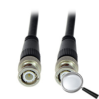 OEM BNC1-100 Cable coaxial preparado - BNC macho a BNC macho - Coaxial RG59 - Longitud 1 m - Para conexión de Balun hembra a DVR (2)