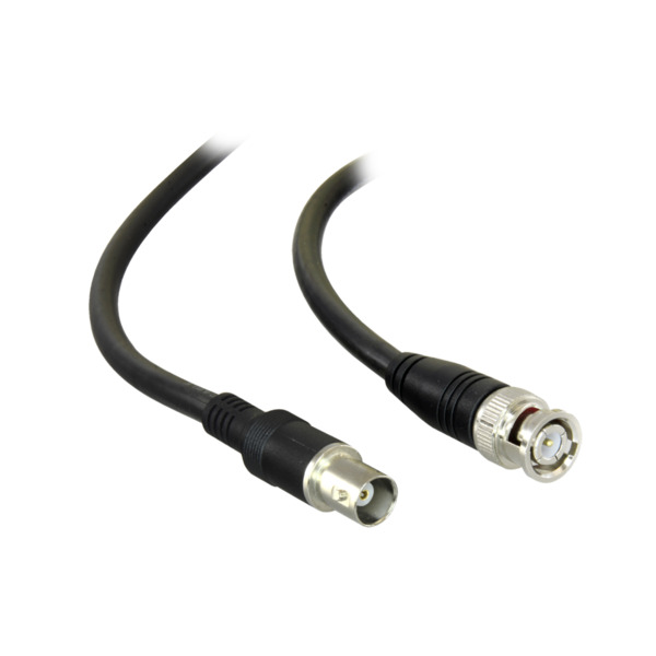 OEM BNC1-200MF Cable coaxial preparado - BNC macho a BNC hembra - Coaxial RG59 - Longitud 2 m - Color negro - Construcción robus (3)