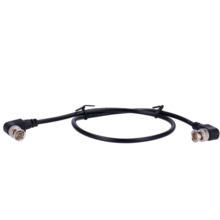 OEM BNC1-60-DL Cable coaxial RG59 - Doble Conector macho BNC en codo - 60 cm de longitud - Vídeo - Bajas pérdidas
