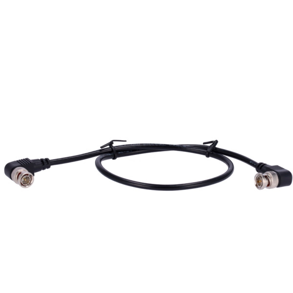 OEM BNC1-60-DL Cable coaxial RG59 - Doble Conector macho BNC en codo - 60 cm de longitud - Vídeo - Bajas pérdidas