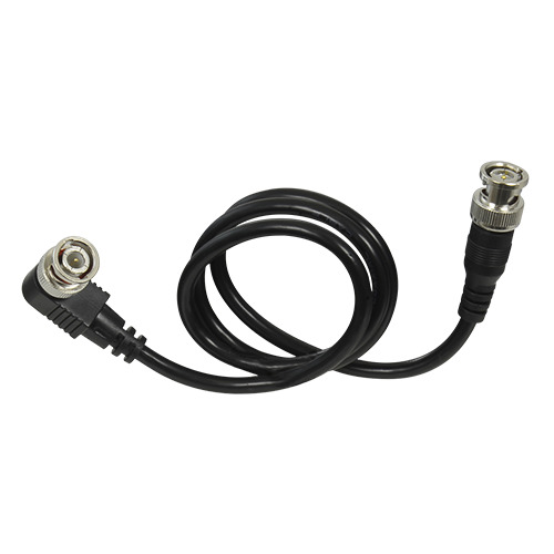 OEM BNC1-60-L Cable coaxial RG59 - Conector BNC macho en codo - Conector BNC macho recto - 60 cm de longitud - Vídeo - Bajas pér