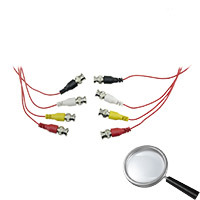 OEM BNC4-45 Cable preparado múltiple - BNC macho a BNC macho - 4 enlaces coaxial - Longitud 1,5 m - Para conexión de Balun a DVR (2)