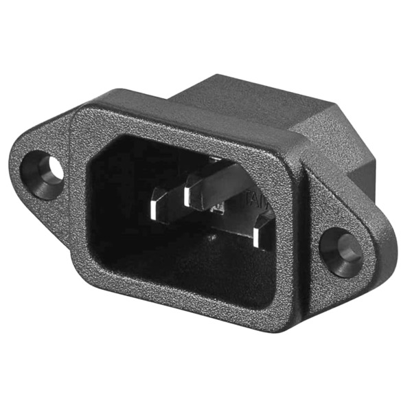 OEM C14PLUG-FLUSH Adaptador - Cable AC desnudo a conector C14 - Montaje encastrado