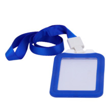 OEM CARD-HOLDER-V-BLUE Porta-tarjetas - Disposición vertical - Láminas de plástico protectoras - Fabricado en silicona - Color a