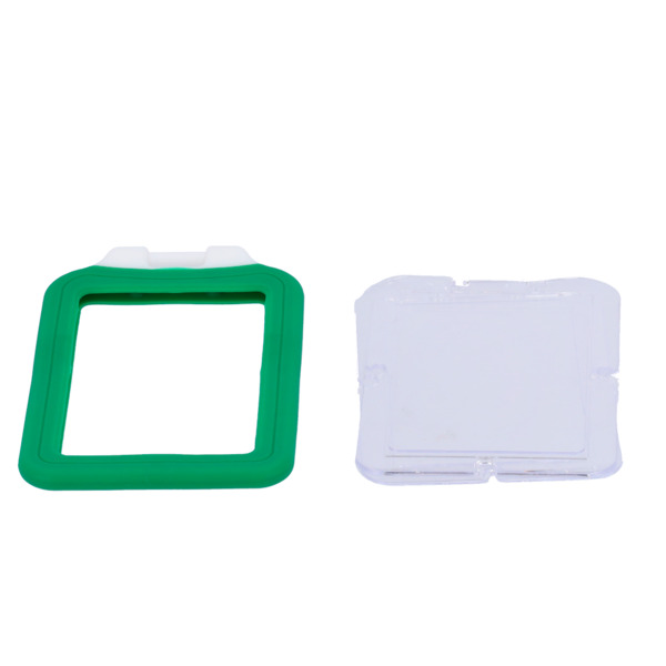 OEM CARD-HOLDER-V-GREEN Porta-tarjetas - Disposición vertical - Láminas de plástico protectoras - Fabricado en silicona - Color (1)