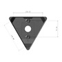 OEM CBOX-3F180 Soporte de pared o poste triangular - Apto para uso exterior - Permite situar el paso interno de cableado en su i (2)