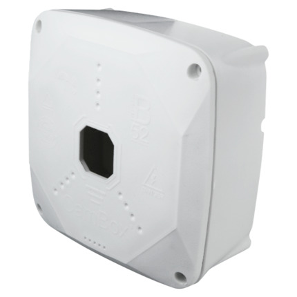 Comprar OEM CBOX-B52PRO Caja de conexiones  - Para cámaras domo - Apto para uso exterior - Instalación en techo o pared - Fabricada en plástico - Color blanco
