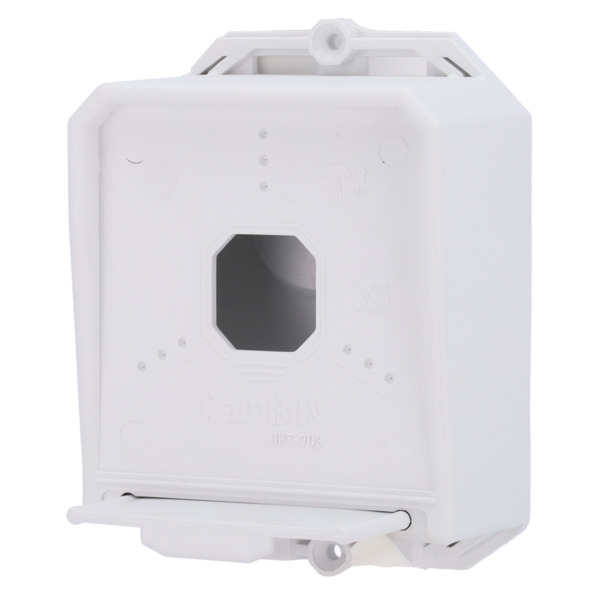 OEM CBOX-JET-703-W Caja de conexiones - Para cámaras domo - Apto para uso exterior - Fabricada en plástico - Color blanco (1)