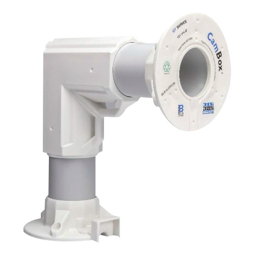 OEM CBOX-L9015 Soporte de pared acodado - Apto para uso exterior - Compatible con todos los productos CamBox - Fabricado en plás