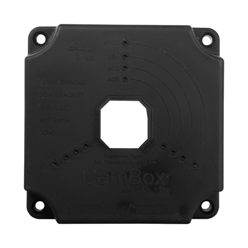 OEM CBOX-NX1-1118-B Caja de conexiones -  Para cámaras domo y bullet - Apto para exterior| 128(Al) x 128(An) x 50(Fo)mm - Instal (3)