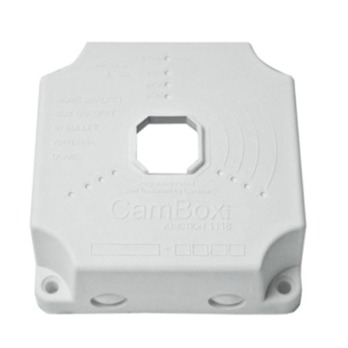OEM CBOX-NX1-1118 Caja de conexiones - Para cámaras domo y bullet - Apto para uso exterior - Instalación en techo o pared - Sell (1)