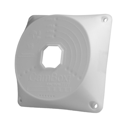 Comprar OEM CBOX-NX7-7777 Caja de conexiones  - Para cámaras domo - Apto para uso exterior - Instalación en techo o pared - Fabricado en plástico - Color blanco