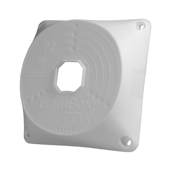 OEM CBOX-NX7-7777 Caja de conexiones - Para cámaras domo - Apto para uso exterior - Instalación en techo o pared - Fabricado en